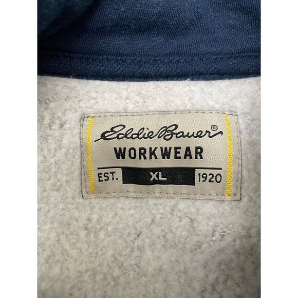 Eddie Bauer Workwear Hoddie Gray Everyday Basic Winter Cotton Men’s Size XL - Picture 10 of 10